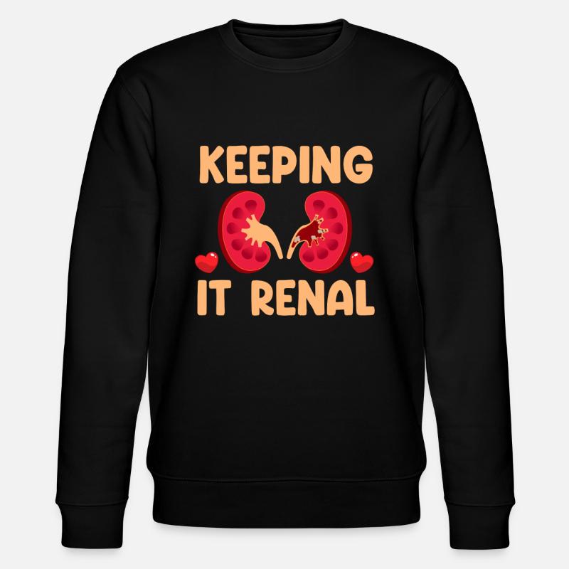 Keep It Kidneys Funny - Stanley/Stella CHANGER Unisex Organic Sweatshirt - black