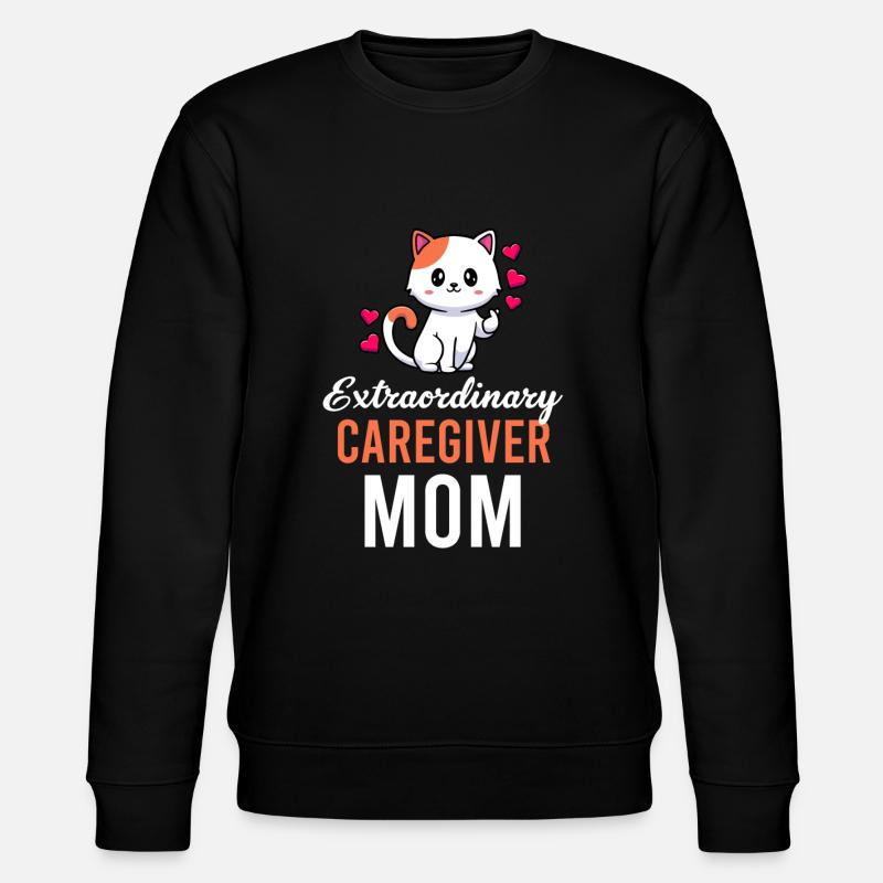 Außergewöhnliche Pflegekraft Mutter - Stanley/Stella Unisex Bio-Sweatshirt CHANGER  - Schwarz
