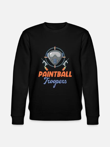 Paintball Troopers Shooter Woodsball - Stanley/Stella CHANGER Unisex Organic Sweatshirt - black