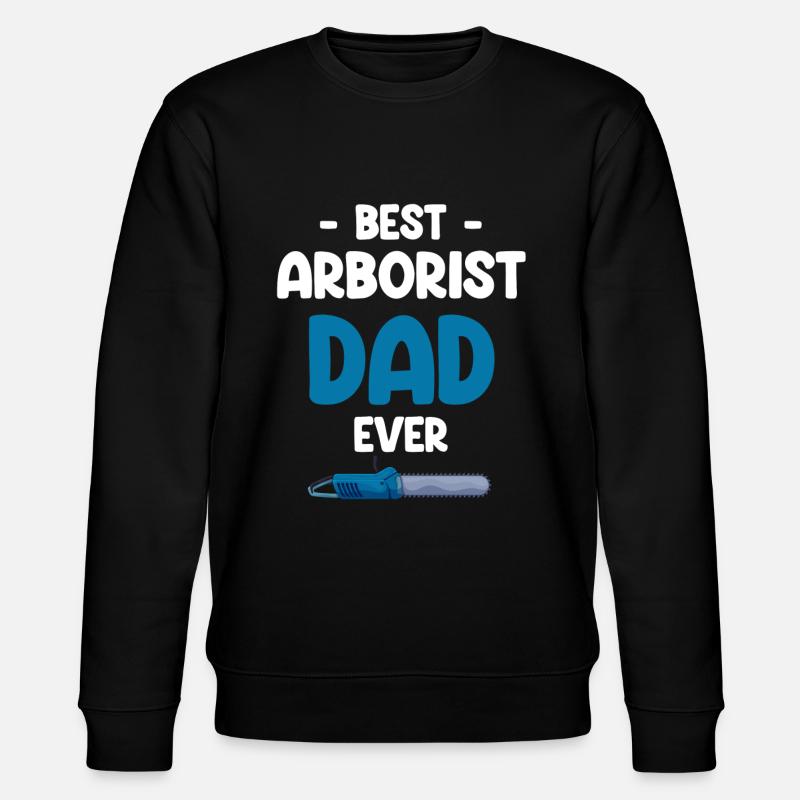 Bester Baumpfleger-vater Aller Zeiten - Stanley/Stella Unisex Bio-Sweatshirt CHANGER - Schwarz