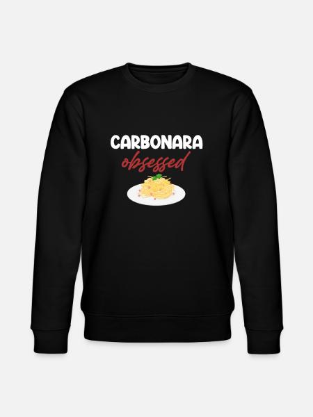 Carbonara Connaisseur Italiano Macaroni Cheese - Stanley/Stella CHANGER Unisex Organic Sweatshirt - black