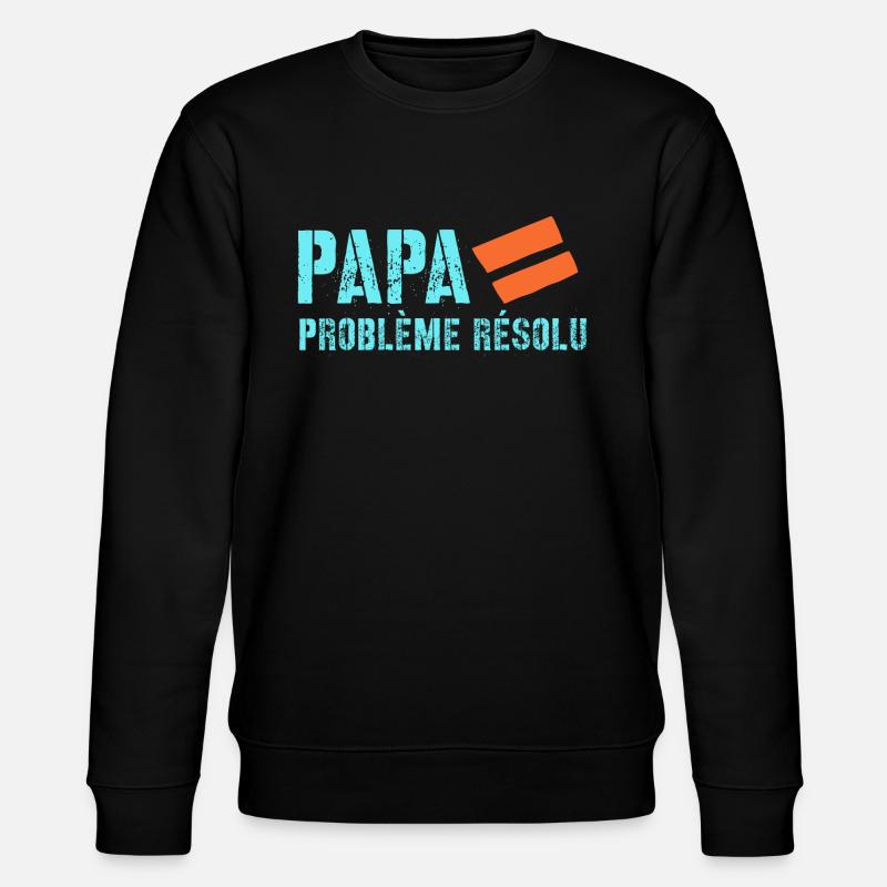 Papa - Sweat bio CHANGER Stanley/Stella Unisexe - noir
