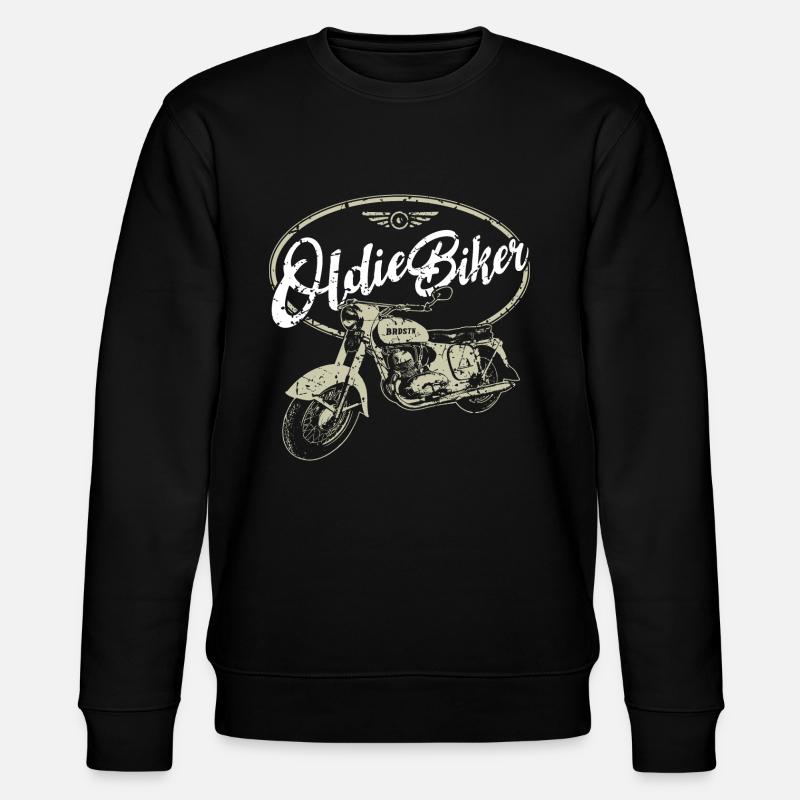Oldtimer Motorrad - Oldie Biker - Stanley/Stella Unisex Bio-Sweatshirt CHANGER - Schwarz