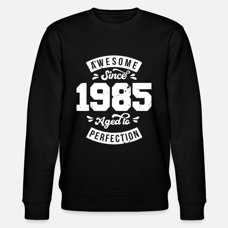 Millésime 1985 anniversaire - rétro 1985 - Sweat bio CHANGER Stanley/Stella Unisexe - noir