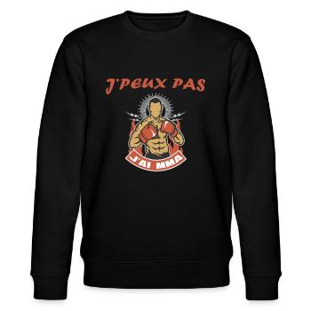 J'Peux Pas J'ai MMA T-shirt MMA - Sweat bio CHANGER Stanley/Stella Unisexe - noir - Devant - Nik (191cm) & Marisol (170cm)