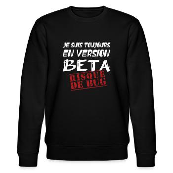 Cadeau Humour Programmeur Informatique Développeur - Sweat bio CHANGER Stanley/Stella Unisexe - noir - Devant - Nik (191cm) & Marisol (170cm)