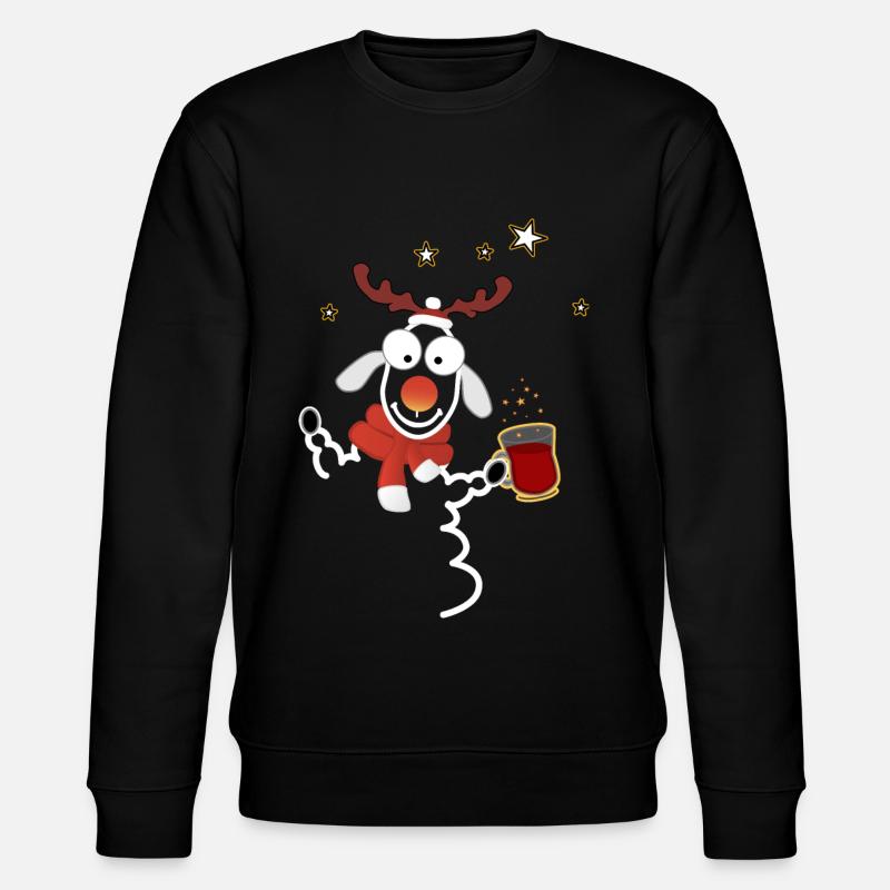 Glühwein - Stanley/Stella Unisex Bio-Sweatshirt CHANGER  - Schwarz