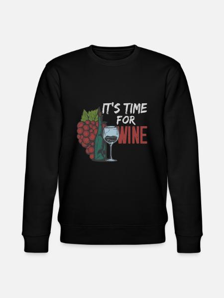 Wein Spruch - Stanley/Stella Unisex Bio-Sweatshirt CHANGER - Schwarz