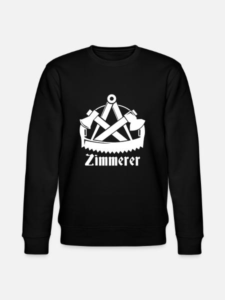 Zimmerer Zunftzeichen Zimmermann Handwerker - Stanley/Stella Unisex Bio-Sweatshirt CHANGER - Schwarz