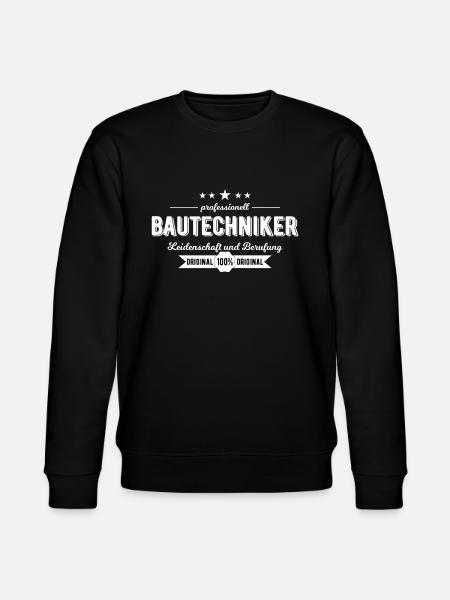 Bautechniker Geschenk - Stanley/Stella Unisex Bio-Sweatshirt CHANGER  - Schwarz