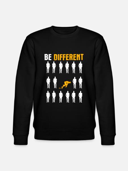 Sprinten Leichtathletik Geschenk - Stanley/Stella Unisex Bio-Sweatshirt CHANGER - Schwarz