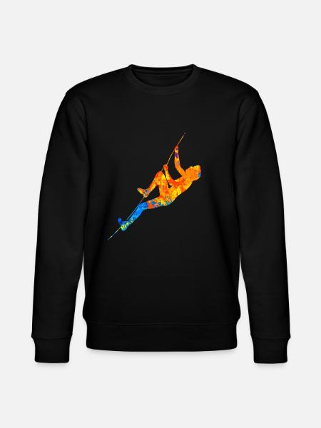 Bouldern Boulderer Boulder Klettern Kletterer - Stanley/Stella Unisex Bio-Sweatshirt CHANGER  - Schwarz