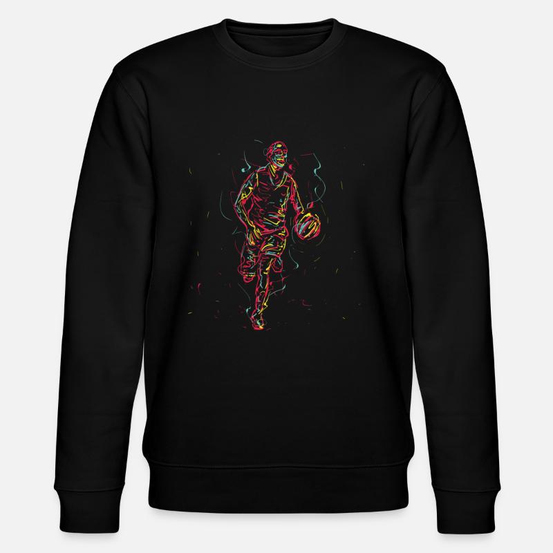 Basketteur de basket-ball - Sweat bio CHANGER Stanley/Stella Unisexe - noir