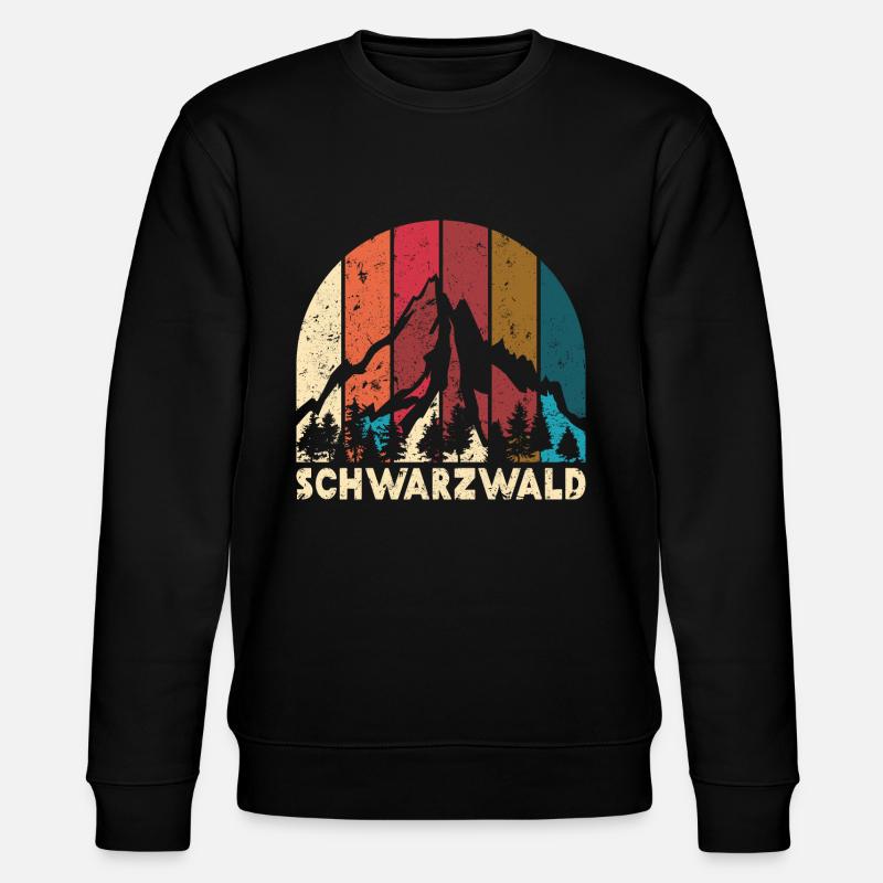 Schwarzwald Berge Geschenk - Stanley/Stella Unisex Bio-Sweatshirt CHANGER  - Schwarz