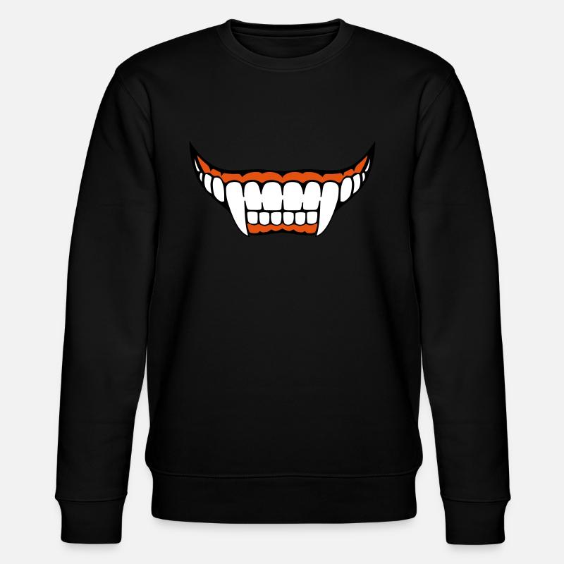 Vampire's teeth - Stanley/Stella CHANGER Unisex Organic Sweatshirt - black