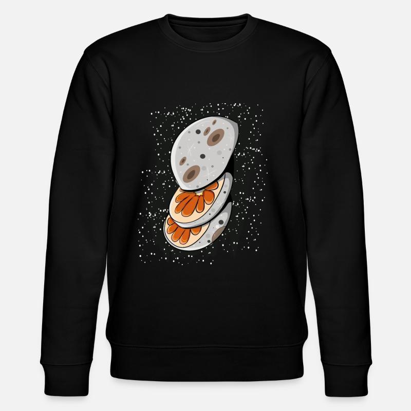 Lune orange - Sweat bio CHANGER Stanley/Stella Unisexe - noir