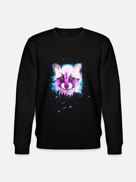 raccoon - Stanley/Stella CHANGER Unisex Organic Sweatshirt - black