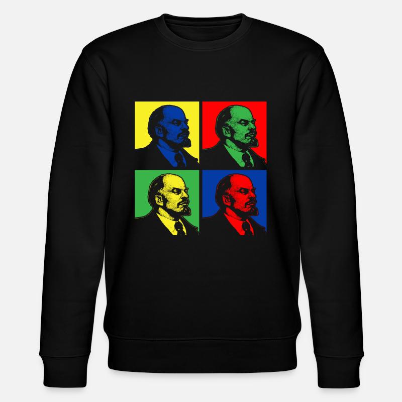 Pop Art Lenin - Stanley/Stella Unisex Bio-Sweatshirt CHANGER  - Schwarz