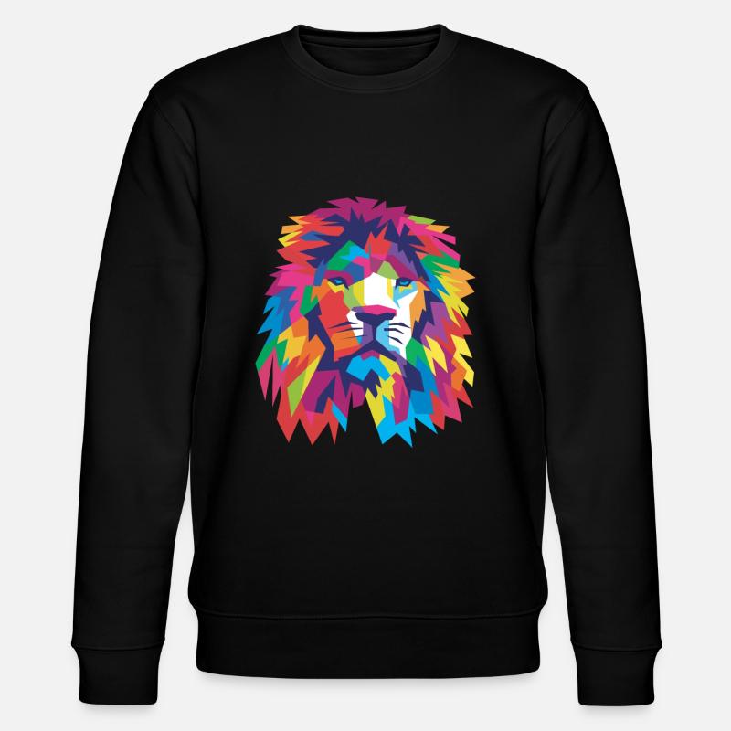 Lion's head - Stanley/Stella CHANGER Unisex Organic Sweatshirt - black