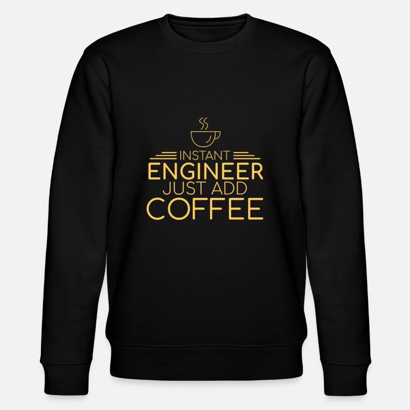 « Engineer Coffee | Ingénieur » - Sweat bio CHANGER Stanley/Stella Unisexe - noir