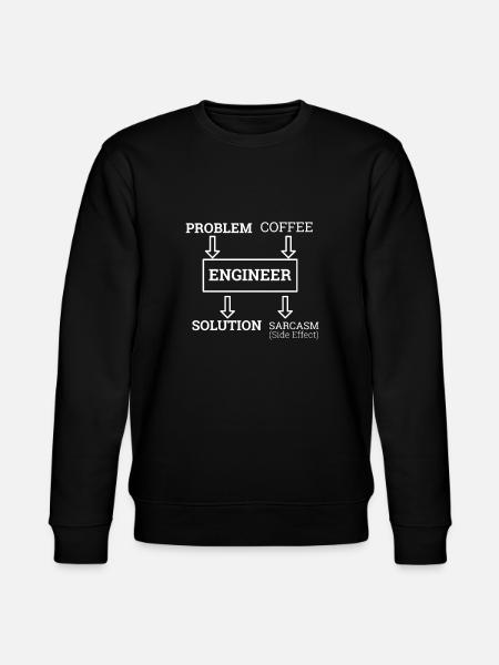 "Engineer Sarcasm | Ingenieur" - Stanley/Stella Unisex Bio-Sweatshirt CHANGER - Schwarz
