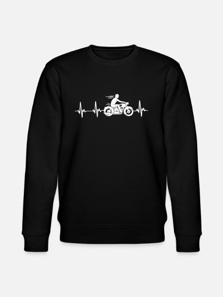 rides motorcycle - Stanley/Stella Unisex Bio-Sweatshirt CHANGER - Schwarz