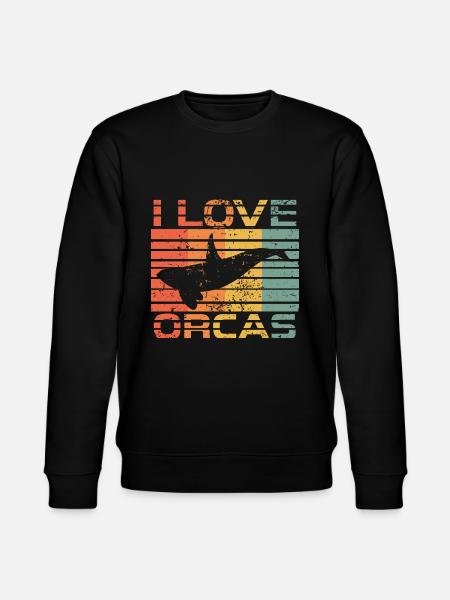 killer whale - Stanley/Stella CHANGER Unisex Organic Sweatshirt - black