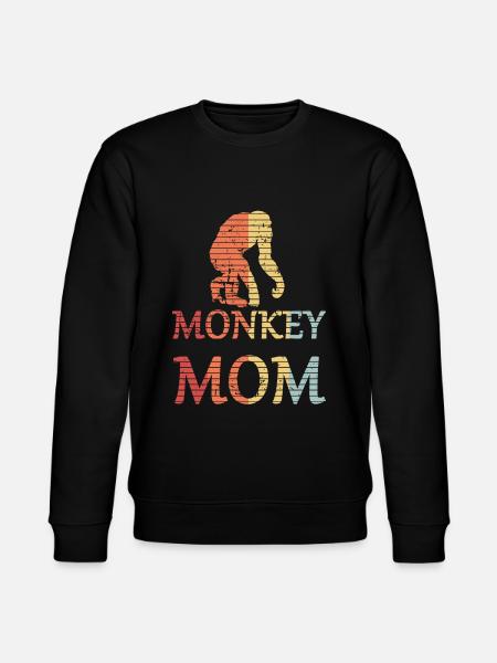 Monkey Mom Monkey mom - Stanley/Stella CHANGER Unisex Organic Sweatshirt - black