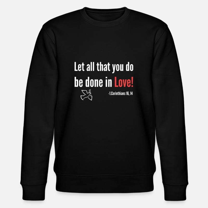 verset de la Bible - Sweat bio CHANGER Stanley/Stella Unisexe - noir