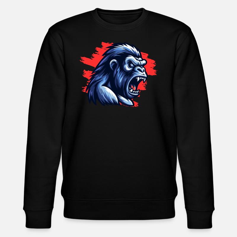 Gorille fou - Sweat bio CHANGER Stanley/Stella Unisexe - noir