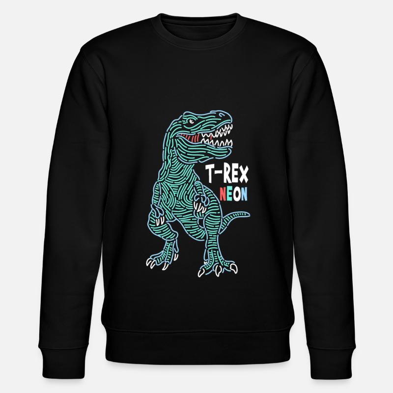 T-Rex Neon - Sweat bio CHANGER Stanley/Stella Unisexe - noir