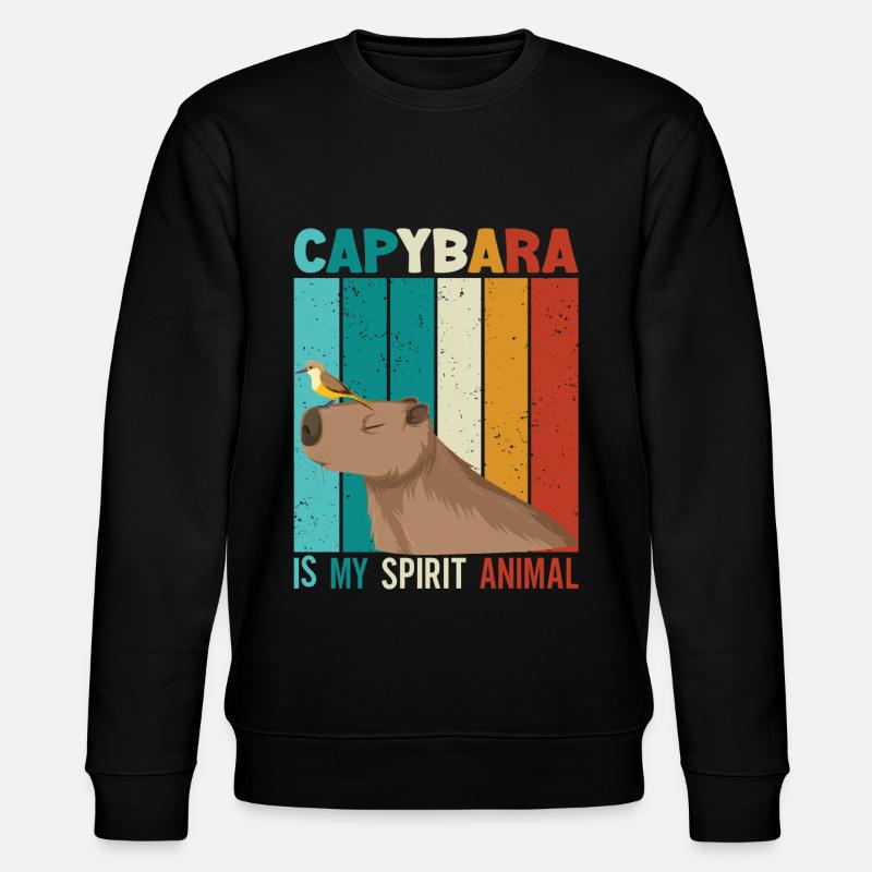 Wasserschwein Capybara Lover Capybara Fan - Sweat bio CHANGER Stanley/Stella Unisexe - noir