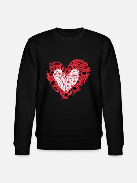 Music is love - Stanley/Stella CHANGER Unisex Organic Sweatshirt - black