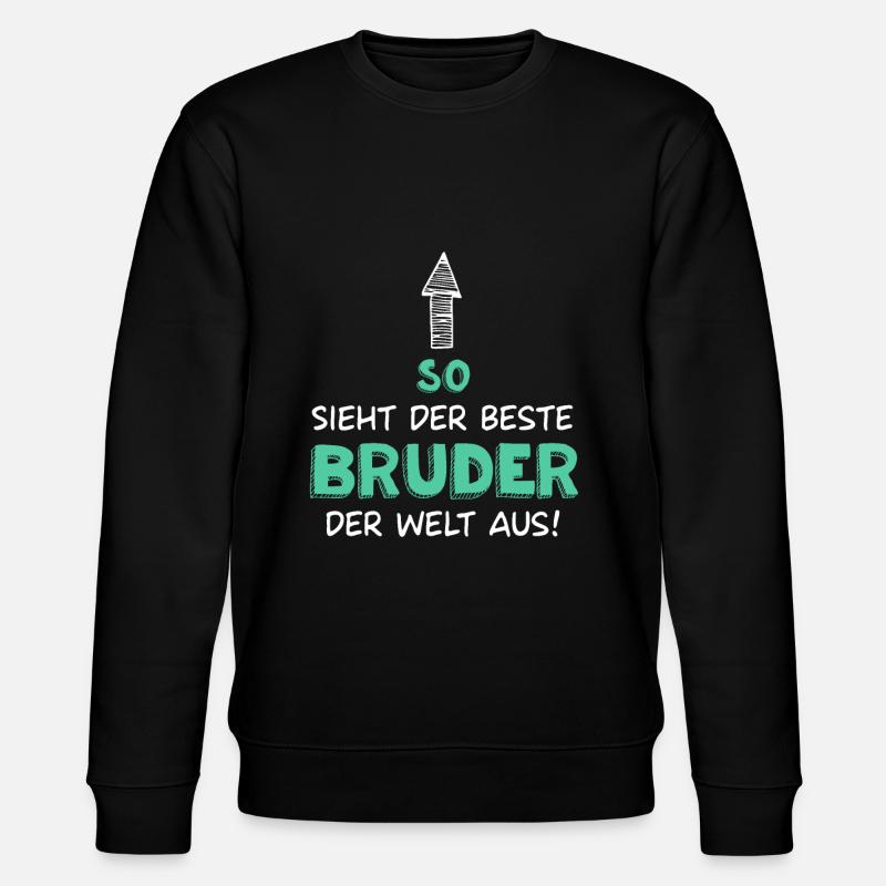 Bester Bruder - Stanley/Stella Unisex Bio-Sweatshirt CHANGER - Schwarz