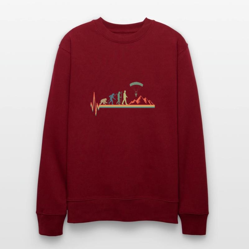 Evolution Paragleiter Geschenk Stanley/Stella Unisex Bio-Sweatshirt CHANGER 