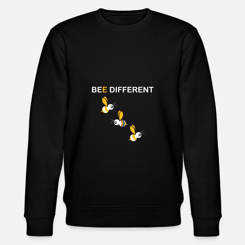 Bee different - Stanley/Stella CHANGER Unisex Organic Sweatshirt - black
