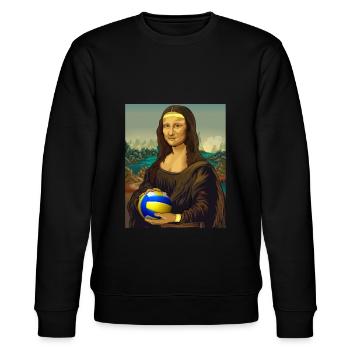 Mona Lisa Volleyball Leonardo Da Vinci Volley - Sweat bio CHANGER Stanley/Stella Unisexe - noir - Devant - Nik (191cm) & Marisol (170cm)