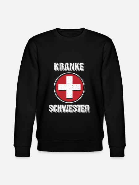 Kranke Schwester Krankenschwester Geschenk - Stanley/Stella Unisex Bio-Sweatshirt CHANGER - Schwarz