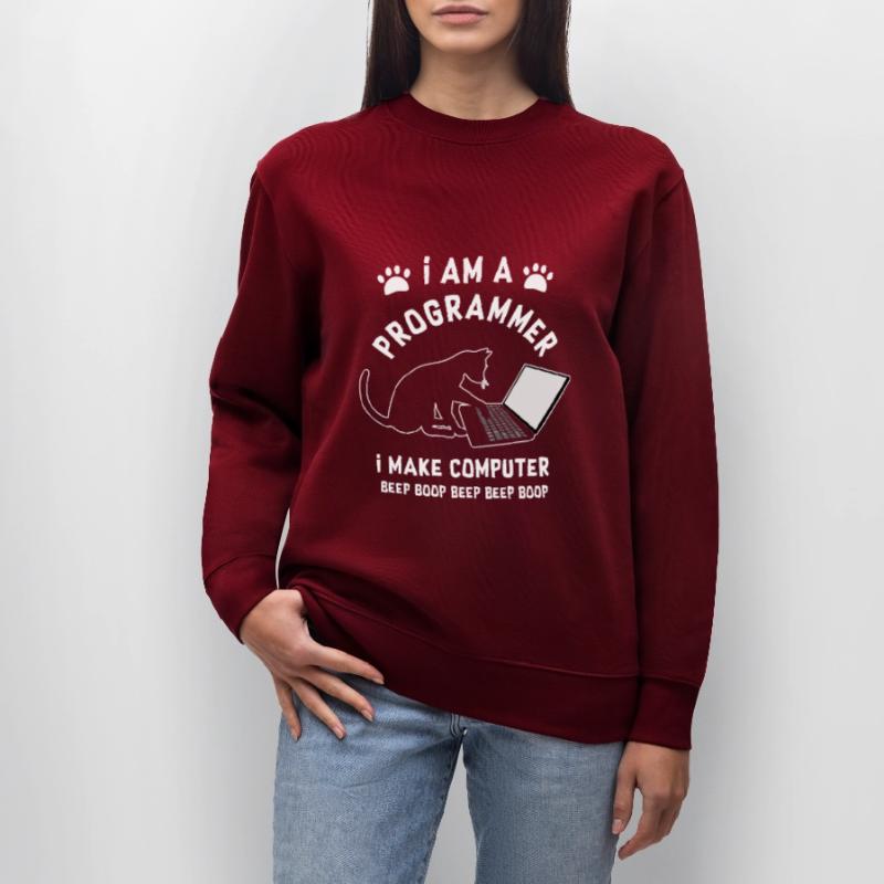 Programmer Cat Programmierer Computer Katze Stanley/Stella Unisex Bio-Sweatshirt CHANGER 