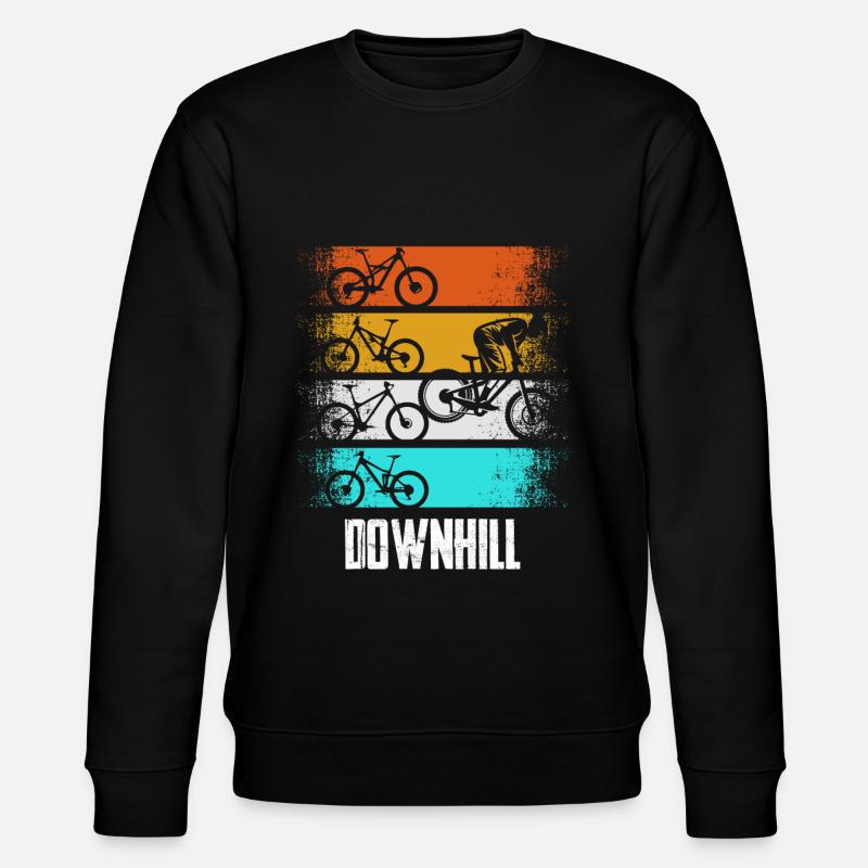 Downhill Retro - Stanley/Stella Unisex Bio-Sweatshirt CHANGER  - Schwarz