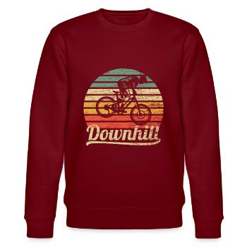 Downhill Mountainbike Cadeau - Sweat bio CHANGER Stanley/Stella Unisexe - bordeaux - Devant - Nik (191cm) & Marisol (170cm)