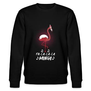 Noël Flamingo Christ Child - Sweat bio CHANGER Stanley/Stella Unisexe - noir - Devant - Nik (191cm) & Marisol (170cm)
