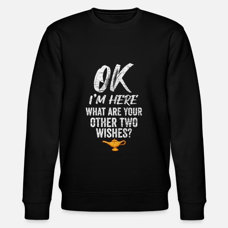 Flaschengeist Lustiger Spruch - Stanley/Stella Unisex Bio-Sweatshirt CHANGER  - Schwarz
