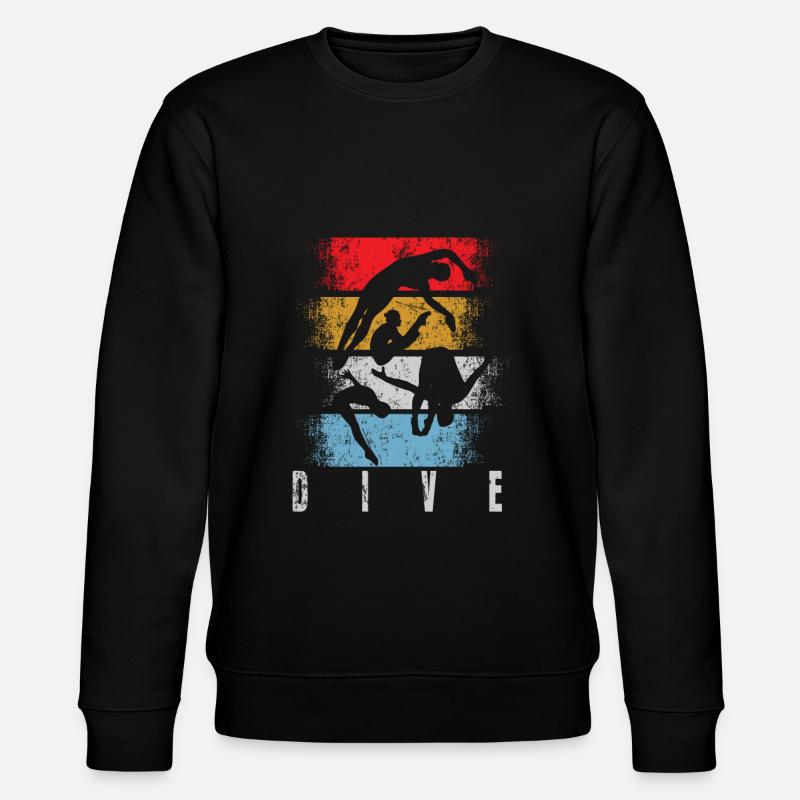 Plongée Plongée Rétro - Sweat bio CHANGER Stanley/Stella Unisexe - noir