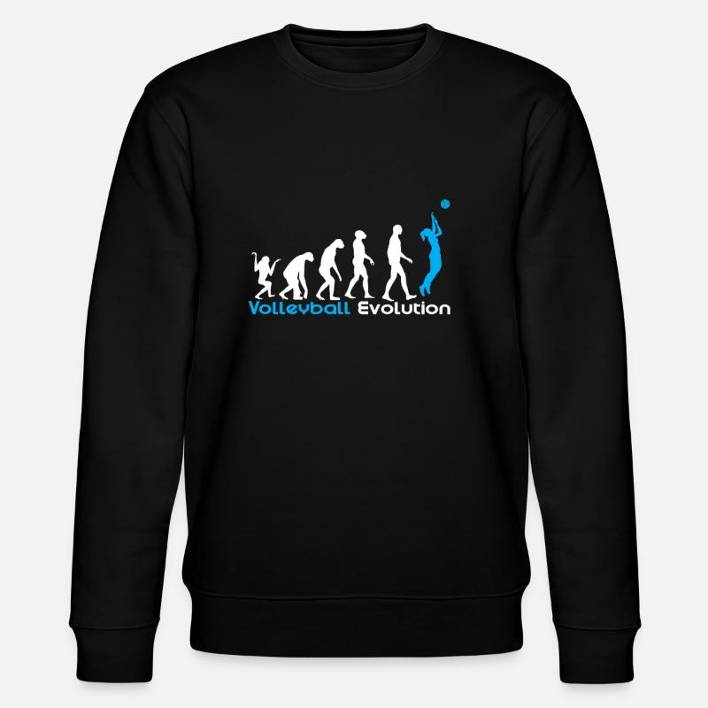 Volleyball Evolution - Stanley/Stella CHANGER Unisex Organic Sweatshirt - black