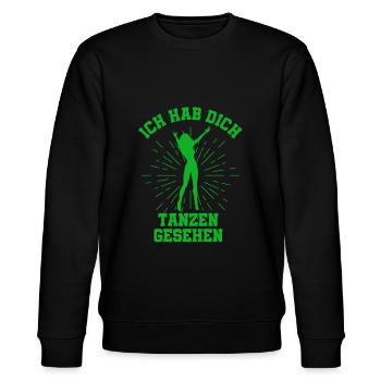 Tanzen Feiern Party Musik Diskothek - Stanley/Stella Unisex Bio-Sweatshirt CHANGER  - Schwarz - Vorne - Nik (191cm) & Marisol (170cm)