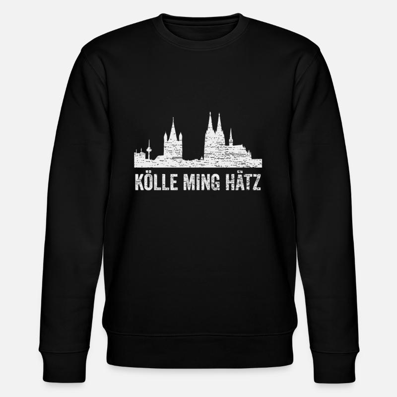 Köln Skyline - Stanley/Stella Unisex Bio-Sweatshirt CHANGER  - Schwarz