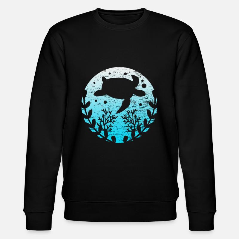 Schildkröte Terrarium - Stanley/Stella Unisex Bio-Sweatshirt CHANGER  - Schwarz