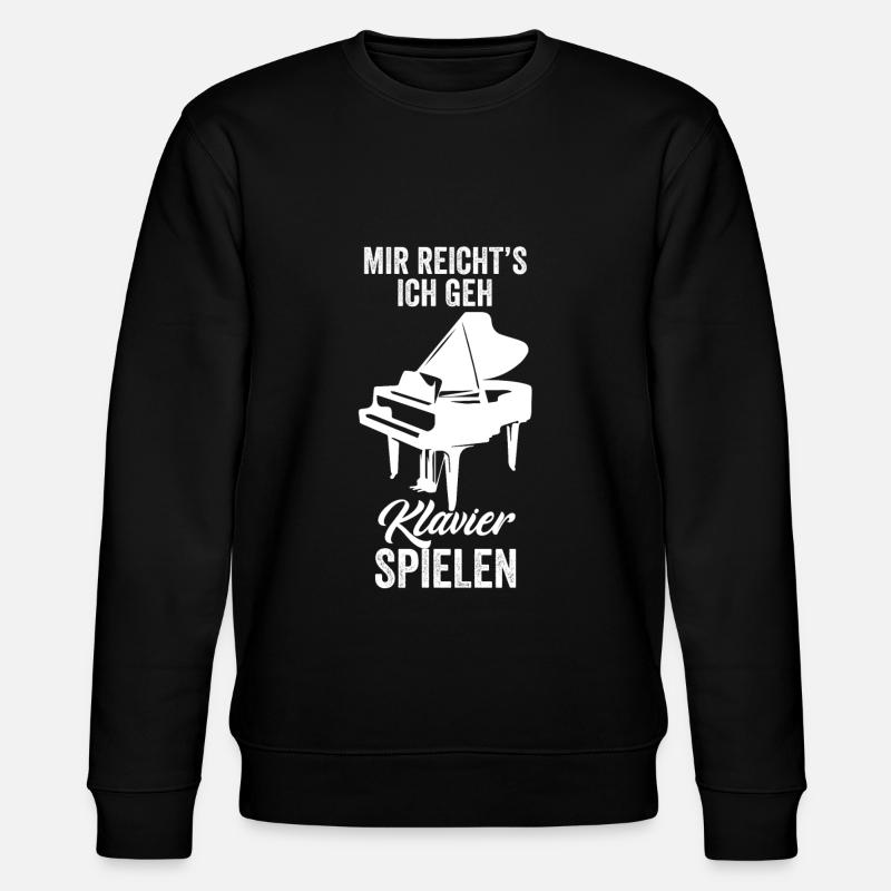 Klavier - Stanley/Stella Unisex Bio-Sweatshirt CHANGER - Schwarz