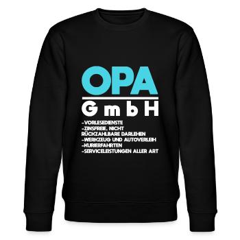 Opa - Stanley/Stella Unisex Bio-Sweatshirt CHANGER  - Schwarz - Vorne - Nik (191cm) & Marisol (170cm)